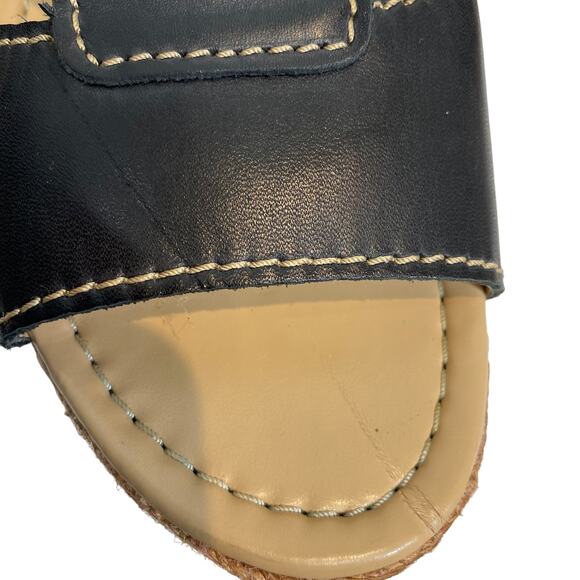 Naturalizer Womens Size 9.5 Reese Leather Espradrille Sandals Open Toe Slingback - Picture 8 of 11